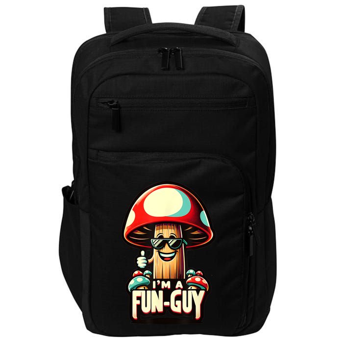 IM A Funguy Amusing Mushroom EnthusiastS Funny Pun Impact Tech Backpack