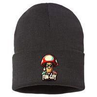 IM A Funguy Amusing Mushroom EnthusiastS Funny Pun Sustainable Knit Beanie