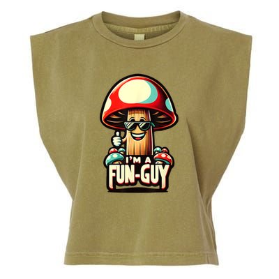 IM A Funguy Amusing Mushroom EnthusiastS Funny Pun Garment-Dyed Women's Muscle Tee