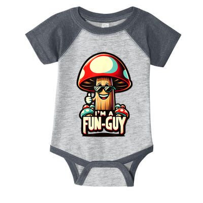 IM A Funguy Amusing Mushroom EnthusiastS Funny Pun Infant Baby Jersey Bodysuit