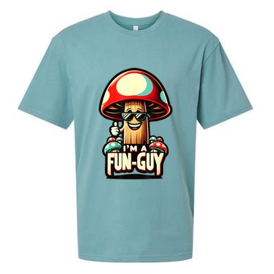 IM A Funguy Amusing Mushroom EnthusiastS Funny Pun Sueded Cloud Jersey T-Shirt