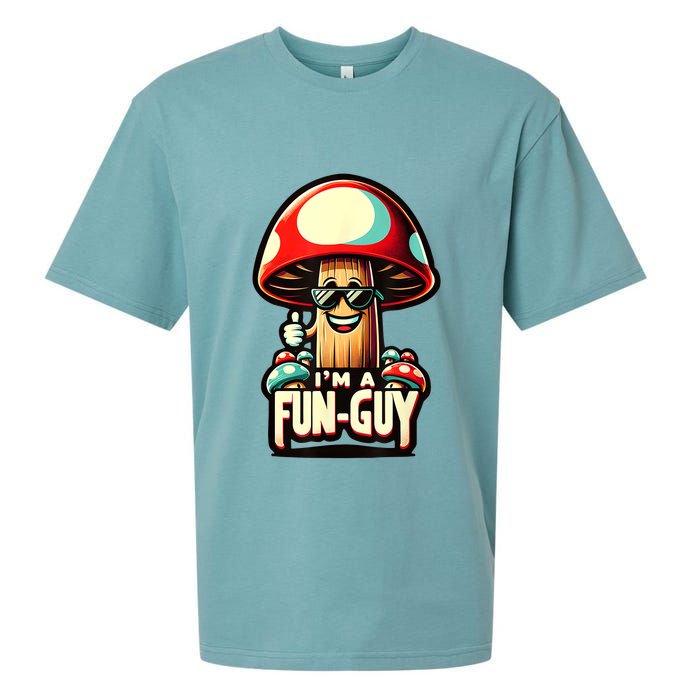 IM A Funguy Amusing Mushroom EnthusiastS Funny Pun Sueded Cloud Jersey T-Shirt