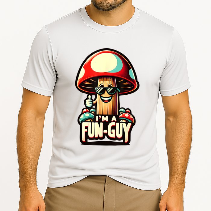 IM A Funguy Amusing Mushroom EnthusiastS Funny Pun Performance Shirt