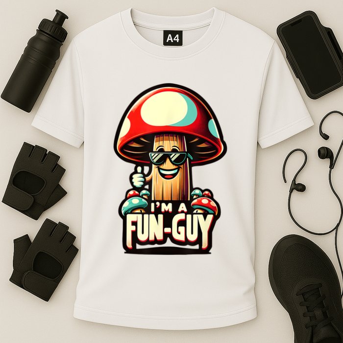 IM A Funguy Amusing Mushroom EnthusiastS Funny Pun Performance Shirt