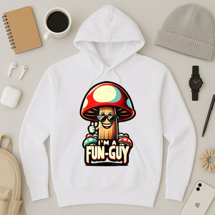 IM A Funguy Amusing Mushroom EnthusiastS Funny Pun Hoodie