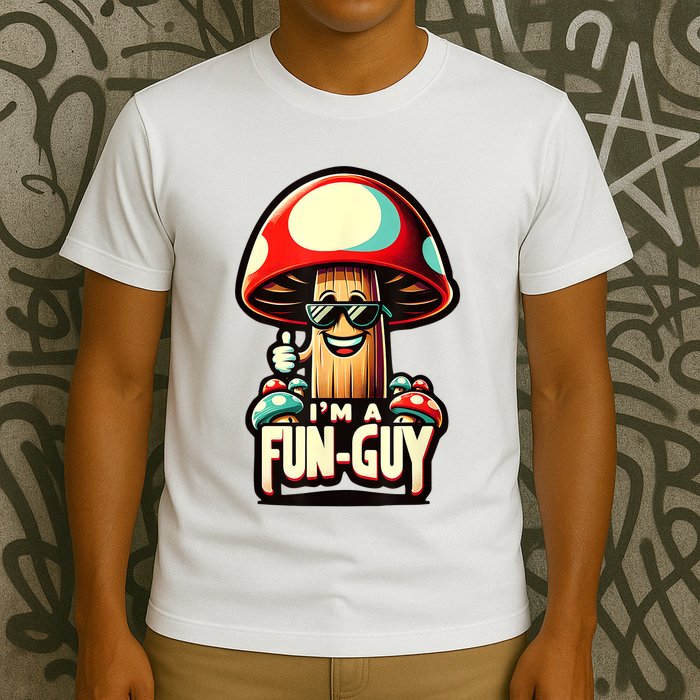 IM A Funguy Amusing Mushroom EnthusiastS Funny Pun T-Shirt