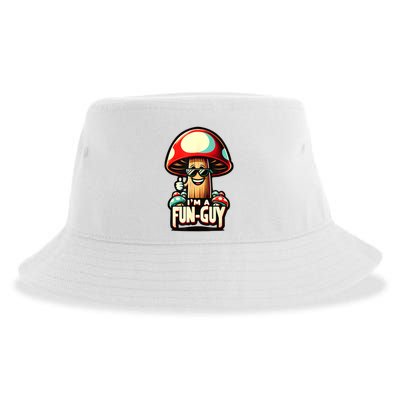 IM A Funguy Amusing Mushroom EnthusiastS Funny Pun Sustainable Bucket Hat