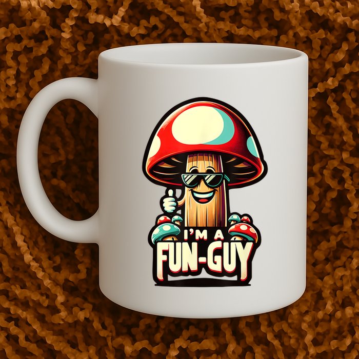 IM A Funguy Amusing Mushroom EnthusiastS Funny Pun Mug