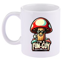 IM A Funguy Amusing Mushroom EnthusiastS Funny Pun 11oz C Handle Ceramic Mug