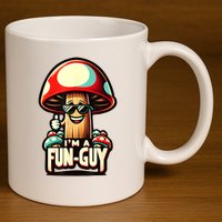 IM A Funguy Amusing Mushroom EnthusiastS Funny Pun 11oz C Handle Ceramic Mug