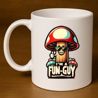 IM A Funguy Amusing Mushroom EnthusiastS Funny Pun 11oz C Handle Ceramic Mug