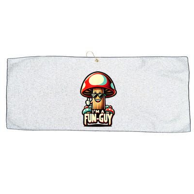 IM A Funguy Amusing Mushroom EnthusiastS Funny Pun Large Microfiber Waffle Golf Towel