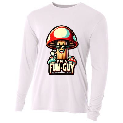 IM A Funguy Amusing Mushroom EnthusiastS Funny Pun Cooling Performance Long Sleeve Crew