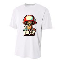 IM A Funguy Amusing Mushroom EnthusiastS Funny Pun Youth Performance Sprint T-Shirt