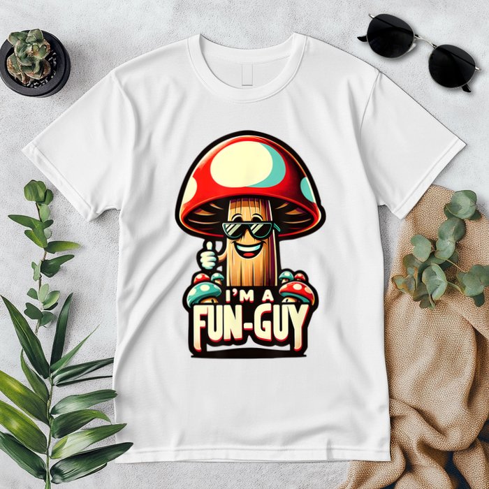 IM A Funguy Amusing Mushroom EnthusiastS Funny Pun Premium T-Shirt