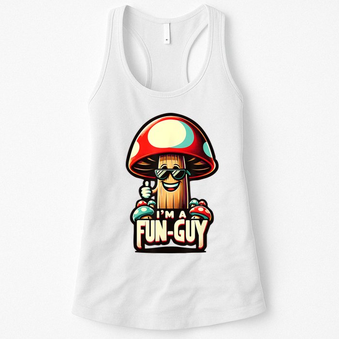 IM A Funguy Amusing Mushroom EnthusiastS Funny Pun Womens Tank Top