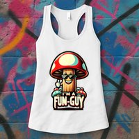 IM A Funguy Amusing Mushroom EnthusiastS Funny Pun Womens Tank Top