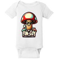 IM A Funguy Amusing Mushroom EnthusiastS Funny Pun Baby Bodysuit
