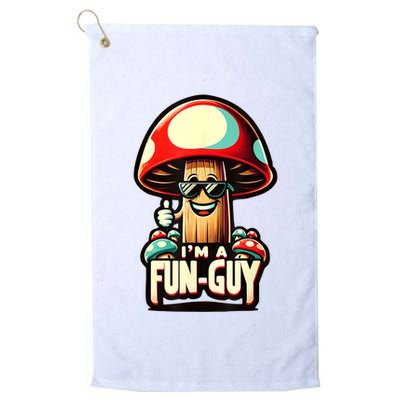 IM A Funguy Amusing Mushroom EnthusiastS Funny Pun Golf Towel