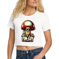 IM A Funguy Amusing Mushroom EnthusiastS Funny Pun Crop Top