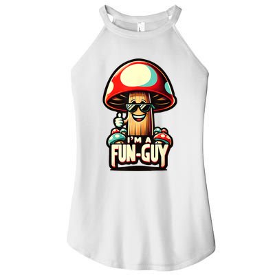 IM A Funguy Amusing Mushroom EnthusiastS Funny Pun Women's Perfect Tri Rocker Tank