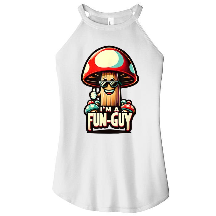IM A Funguy Amusing Mushroom EnthusiastS Funny Pun Women's Perfect Tri Rocker Tank