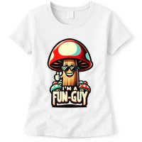 IM A Funguy Amusing Mushroom EnthusiastS Funny Pun Womens T-Shirt