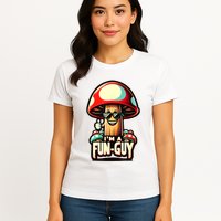 IM A Funguy Amusing Mushroom EnthusiastS Funny Pun Womens T-Shirt