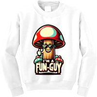 IM A Funguy Amusing Mushroom EnthusiastS Funny Pun Kids Sweatshirt