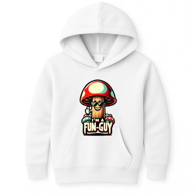 IM A Funguy Amusing Mushroom EnthusiastS Funny Pun Kids Hoodie
