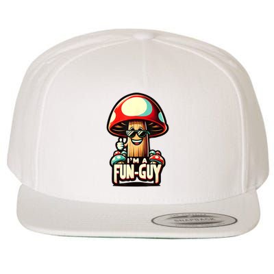 IM A Funguy Amusing Mushroom EnthusiastS Funny Pun Wool Snapback Cap