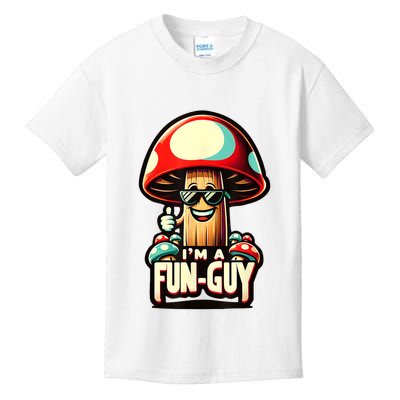 IM A Funguy Amusing Mushroom EnthusiastS Funny Pun Kids T-Shirt