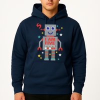 I Am Five Robot Funny Robotics 5 Year Old Birthday Party Hoodie