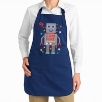I Am Five Robot Funny Robotics 5 Year Old Birthday Party Apron