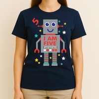 I Am Five Robot Funny Robotics 5 Year Old Birthday Party T-Shirt