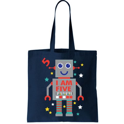 I Am Five Robot Funny Robotics 5 Year Old Birthday Party Bag