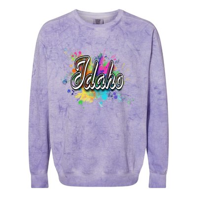 Idaho Apparel For Men Women & Kids Idaho Colorblast Crewneck Sweatshirt