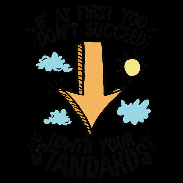 If At First You Don’T Succeed Lower Your Standards 16 in Basic Backpack