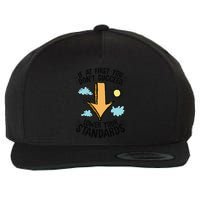 If At First You Don’T Succeed Lower Your Standards Wool Snapback Cap