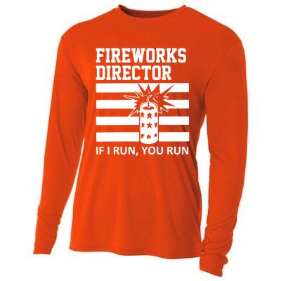 Im A Firework Director Dad 4th Of July Meaningful Gift Cooling Performance Long Sleeve Crew