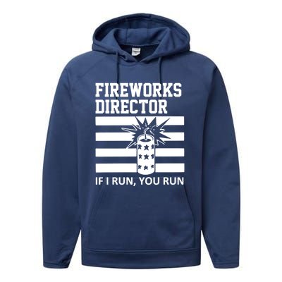 Im A Firework Director Dad 4th Of July Meaningful Gift Performance Fleece Hoodie