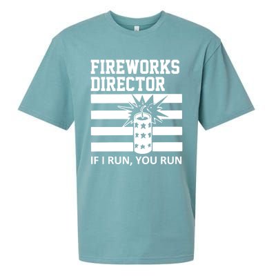 Im A Firework Director Dad 4th Of July Meaningful Gift Sueded Cloud Jersey T-Shirt