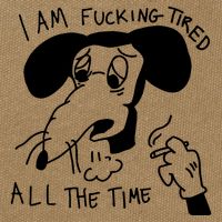 I Am Fucking Tired All The Time L.A.D.Y G.A.G.A Cotton Canvas Backpack