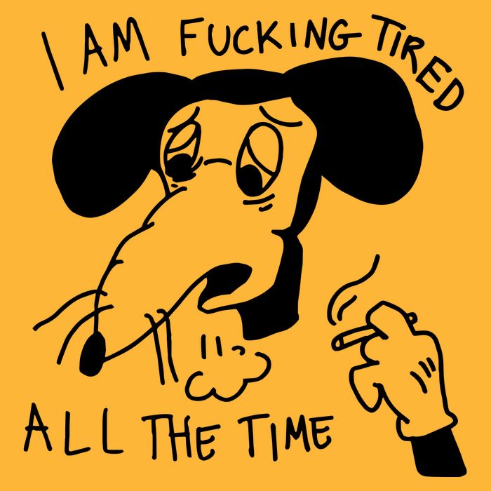 I Am Fucking Tired All The Time L.A.D.Y G.A.G.A Pom Pom 12in Knit Beanie