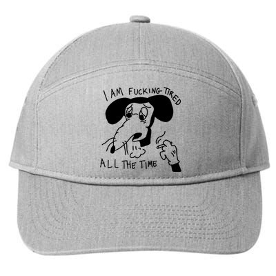 I Am Fucking Tired All The Time L.A.D.Y G.A.G.A 7-Panel Snapback Hat