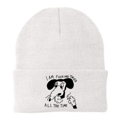 I Am Fucking Tired All The Time L.A.D.Y G.A.G.A Knit Cap Winter Beanie