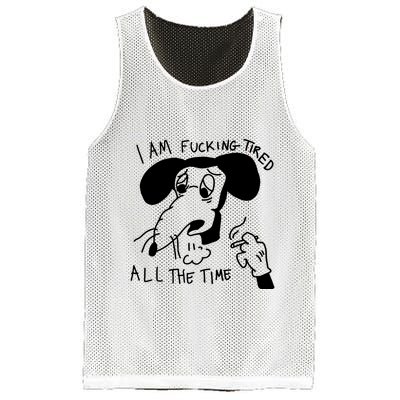 I Am Fucking Tired All The Time L.A.D.Y G.A.G.A Mesh Reversible Basketball Jersey Tank