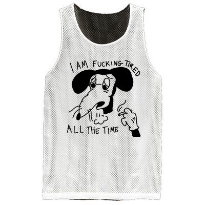 I Am Fucking Tired All The Time L.A.D.Y G.A.G.A Mesh Reversible Basketball Jersey Tank