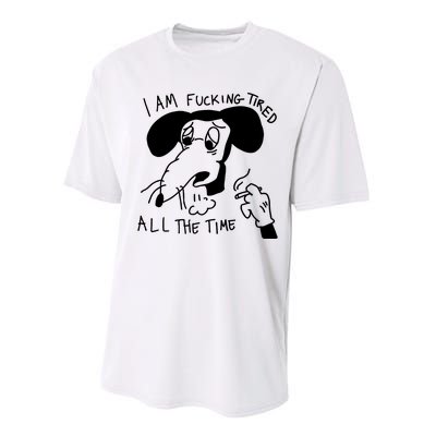 I Am Fucking Tired All The Time L.A.D.Y G.A.G.A Performance Sprint T-Shirt