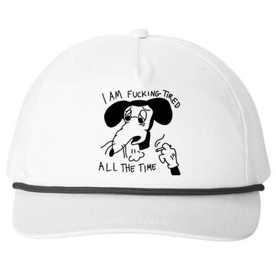 I Am Fucking Tired All The Time L.A.D.Y G.A.G.A Snapback Five-Panel Rope Hat